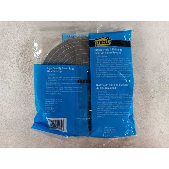 M-D Building Products Closed Cell High Density Foam Tape Brown 3/8" x 1/2" 10 ft - Picture 2 of 3